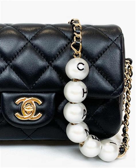 chanel bag with pearls|chanel bag with pearls strap.